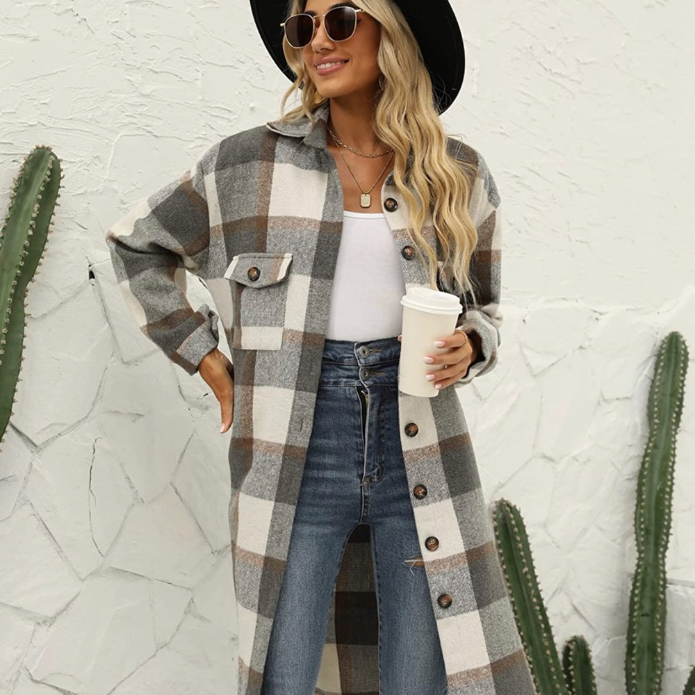 Plaid shacket